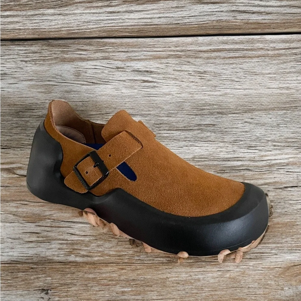 💕Birkenstock Reykjavik Mink Narrow Nubuck Leather Shoes